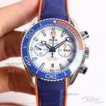 Swiss Copy Omega Seamaster Planet Ocean 600M Co-Axial Michael Phelps Blue 45.5mm 9900 Watch